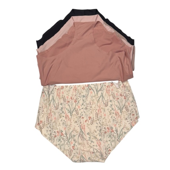 LAURA ASHLEY 5 Pack Super Soft Stretch Comfy No Show Panties Floral NWT Medium - Picture 11 of 14